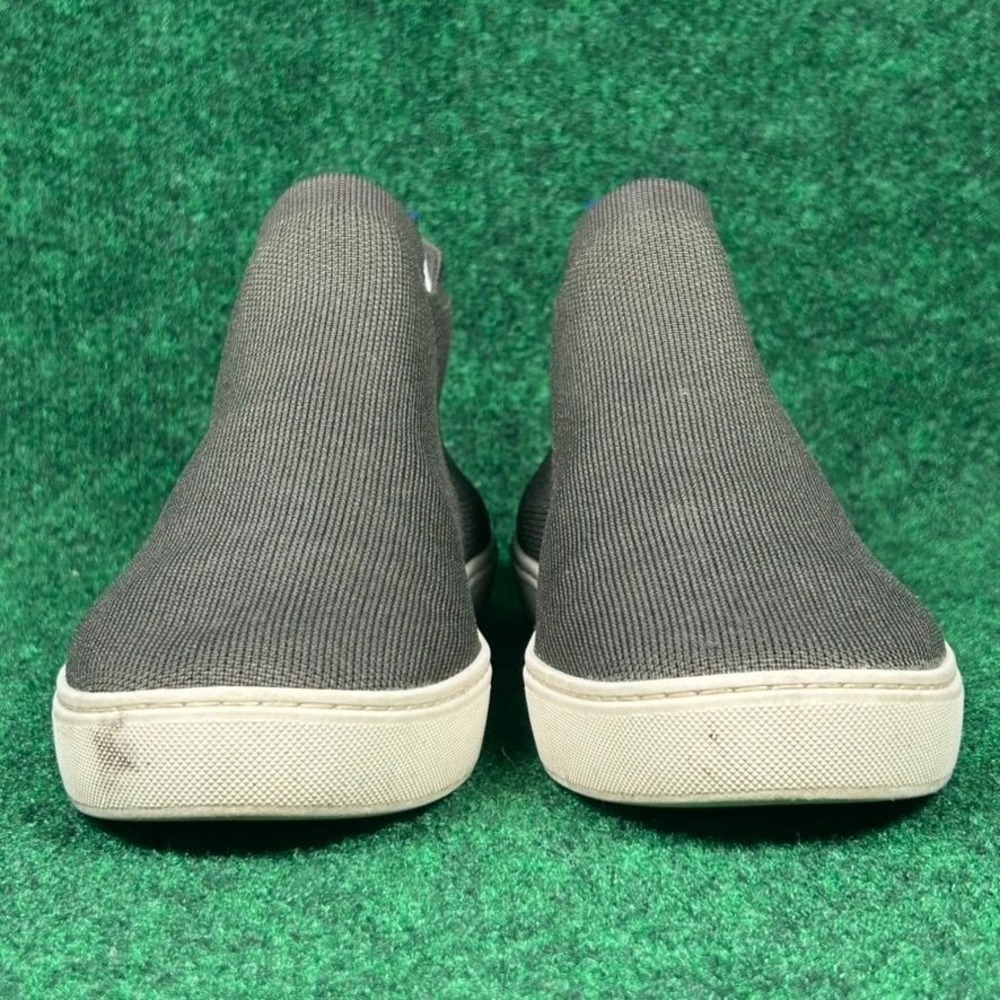 Rothys Sustainable Knit Chelsea Slip On Ankle Sneaker Women 11 Olive Green White - Picture 4 of 9